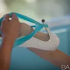 Tiffany Tyler in 'Heels and Teal'